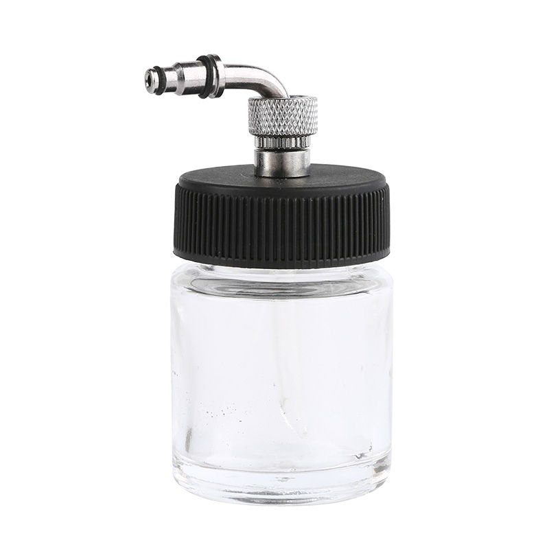 Airbrush pistoolonderdelenkit met zijkant airbrush fles en accessoires voor airbrush -glas 10 stuks