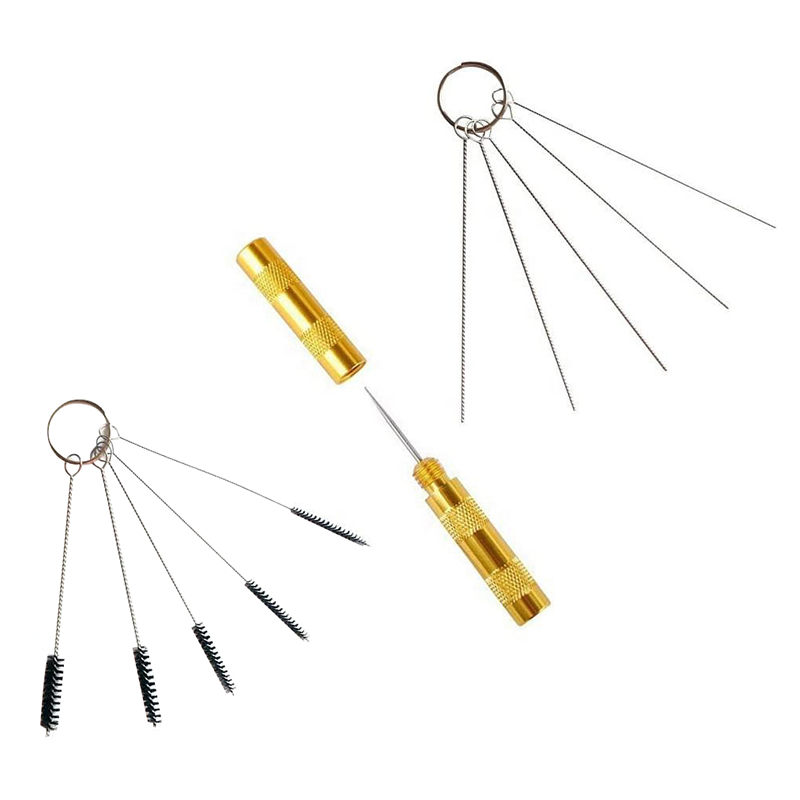 Airbrush reinigings- en reparatietoolkit Roestvrijstalen naaldborstelset