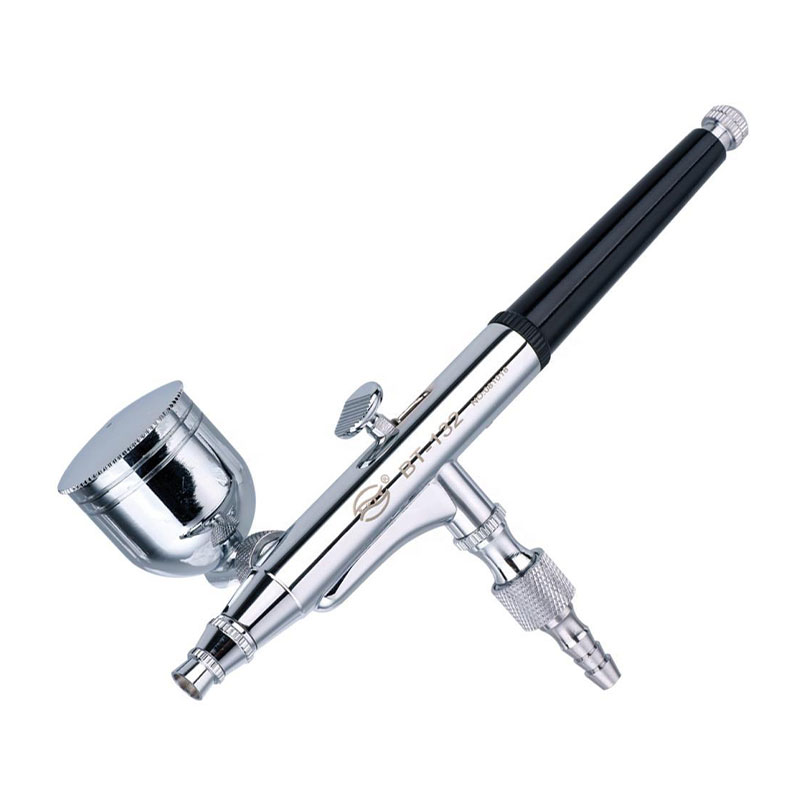 BT-132 Dual-Action zwaartekrachtvoedige airbrush-pistool voor body art, cake-ontwerp en nail art-toepassingen