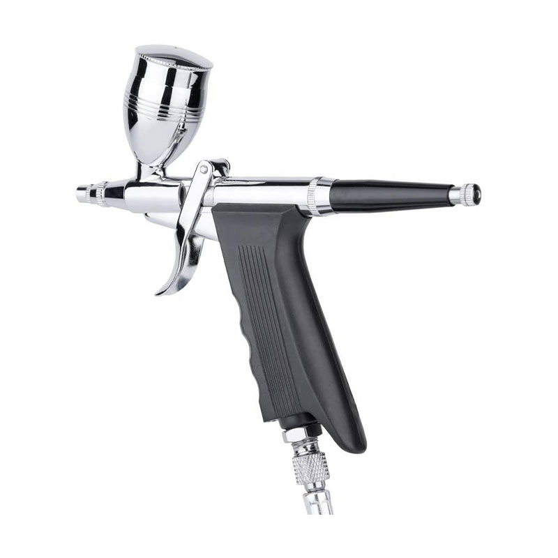 Dual-action airbrush verfspuitpistoolgreep, 2cc-, 5cc- en 13cc-opties met 3 verschillende bekers