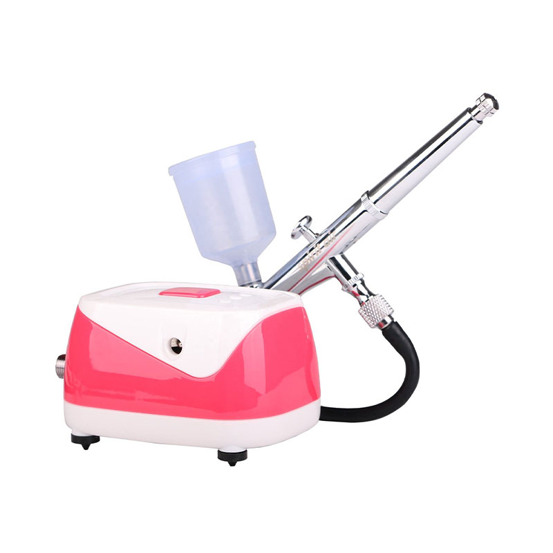 Airbrush -kit met mini -luchtcompressor airbrush voor airbrush make -up, body -painting